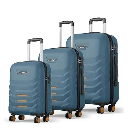 Safari-Crescent 8 Wheels Set of 3 (Cabin + Medium + Large) Trolley Bags