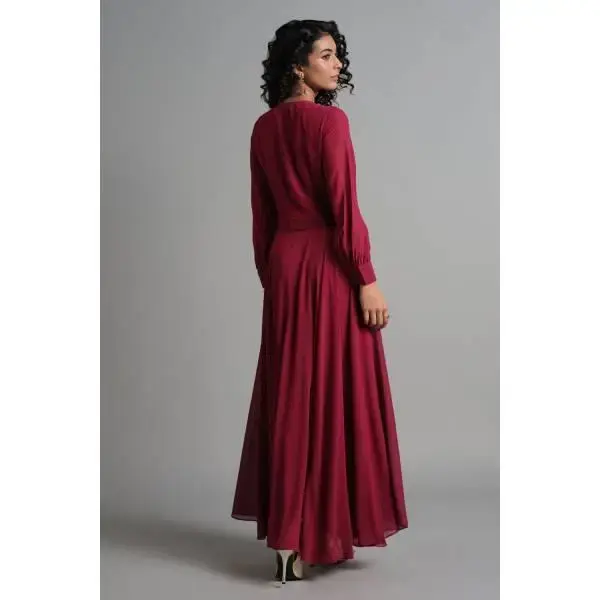 AND-Wine & Roses Gown