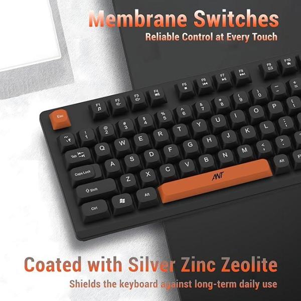 New Gen Full Size Wired Office Keyboard | 98 Keys Compact Layout with 4 Multimedia Keys