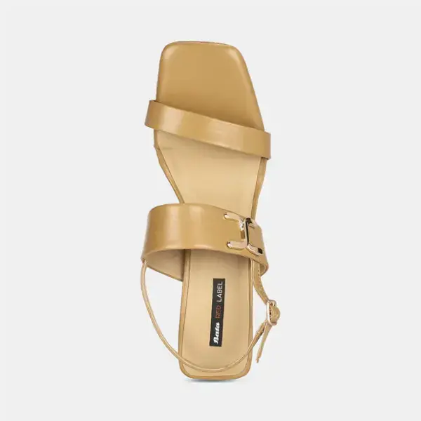 Bata Red Label Beige Heel Sandals for Women