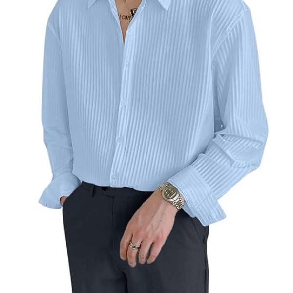 Men's Formal Button Down Shirt – Slim Fit Polycotton Shirt's for Men