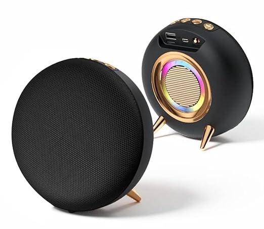 Premium Bluetooth Speaker with 360 Surround Sound, Beat Synced RGB Lights