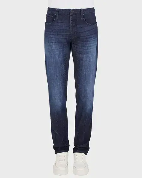 EMPORIO ARMANI-J75 Slim Fit Blended Jeans