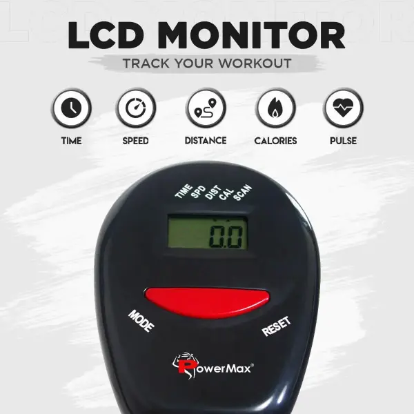 PowerMax-BU-300 Magnetic Upright Bike