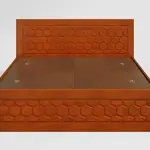 Godrej-Honeycomb Queen Size Solid Wood Bed With Box Storage