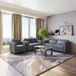 Godrej-Quad 6-Seater Leatherette Sofa Set (3+2+1)