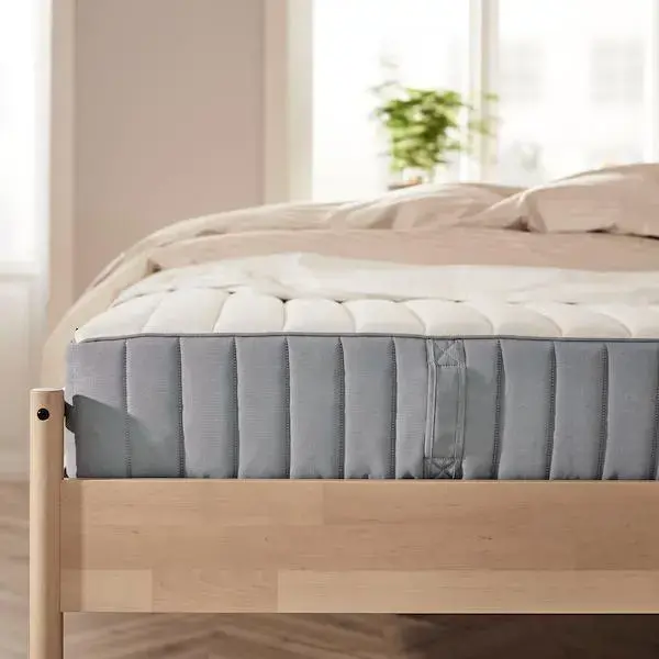 IKEA-Pocket sprung mattress, firm/light blue