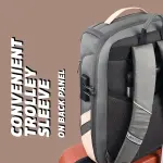 Lavie-Sport Emperor 24L Anti-theft Laptop Backpack For Men & Women - Pink/Grey Colour