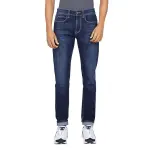 Lee-Men Blue Travis Slim Tapered Fit Mid Rise Jeans