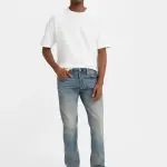 LEVIS-Men's 501 Blue Straight Fit Mid Rise Jeans