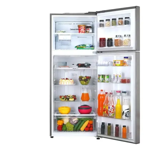 LG-446L Double Door Refrigerator with Door Cooling+ in Shiny Steel Finish