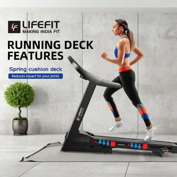 LifeFit-LF A2 Manual Incline 2.5HP-5HP Peak DC Treadmill for Home use
