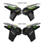 SpinBot-BattleMods NinjaX | Mobile Gaming Triggers | 5X Faster with Capacitive Conduction | for BGMI/Free Fire Max/COD Mobile - (Black)