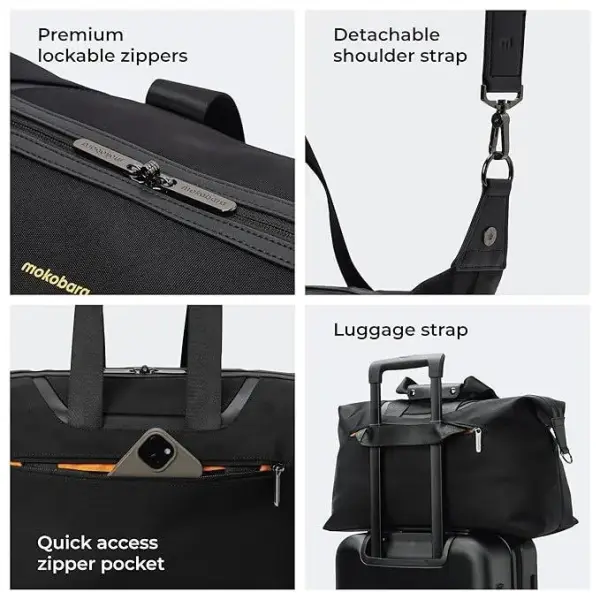 Mokobara-The Fuji Duffle | 28L Nylon Gym & Travel Bag with Detachable Sling