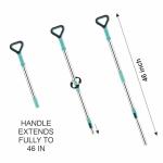 Stainless Steel Comfort Spin Mop with Big Wheel, Auto-fold Handle