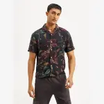 Levis-Men's Resort Collar Floral Relaxed Fit Camp Shirt