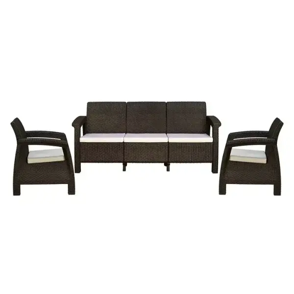 Nilkamal-Goa Sofa Set with Cushion (3+1+1 Seater)