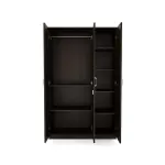 Nilkamal-Willy 3 Door Wardrobe with Mirror (New Wenge)