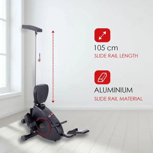 PowerMax-RH-250 Foldable Rowing Machine with Digital Display for Home use