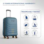 Safari-Crescent 8 Wheels Set of 3 (Cabin + Medium + Large) Trolley Bags