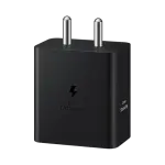 Samsung - 45W Power Adapter with Type C to C Cable, Compatible with Smartphone, Black