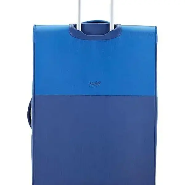 Skybags-Sigma Polyester Spinner 8W Soft Shell Trolley 59+71 Blue Soft Luggage- Luggage Set