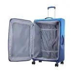 Skybags-Sigma Polyester Spinner 8W Soft Shell Trolley 59+71 Blue Soft Luggage- Luggage Set