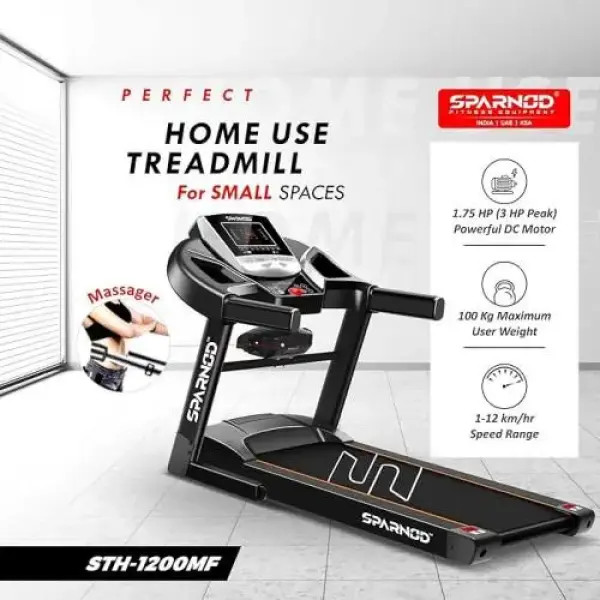 Sparnod-STC-5650 (5.5 HP AC Motor) Commercial Sturdy Treadmill