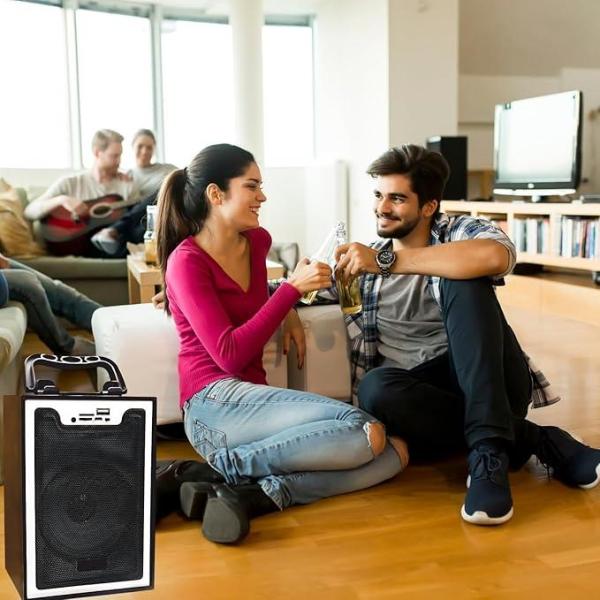 Portable Wooden Bluetooth Speaker 10W – Super Bass,