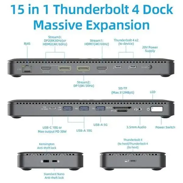 Dell Thunderbolt Dock – WD22TB4