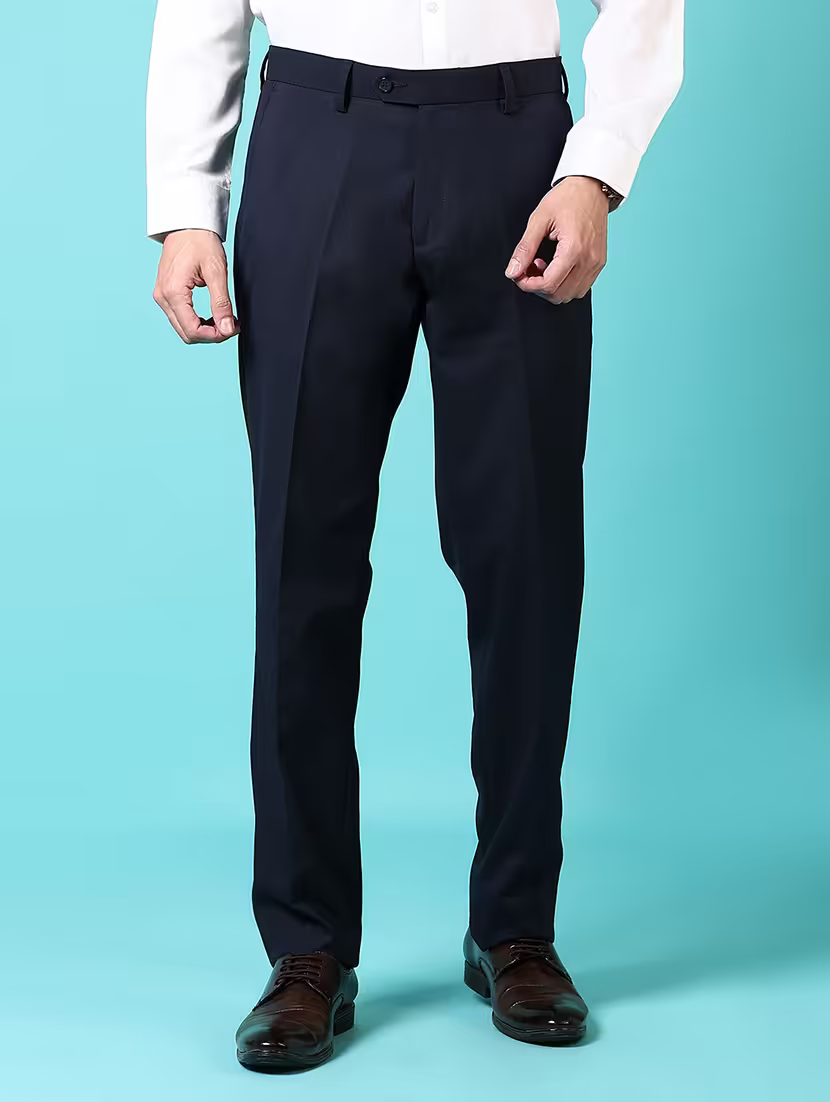 Men ankle length formal trouser