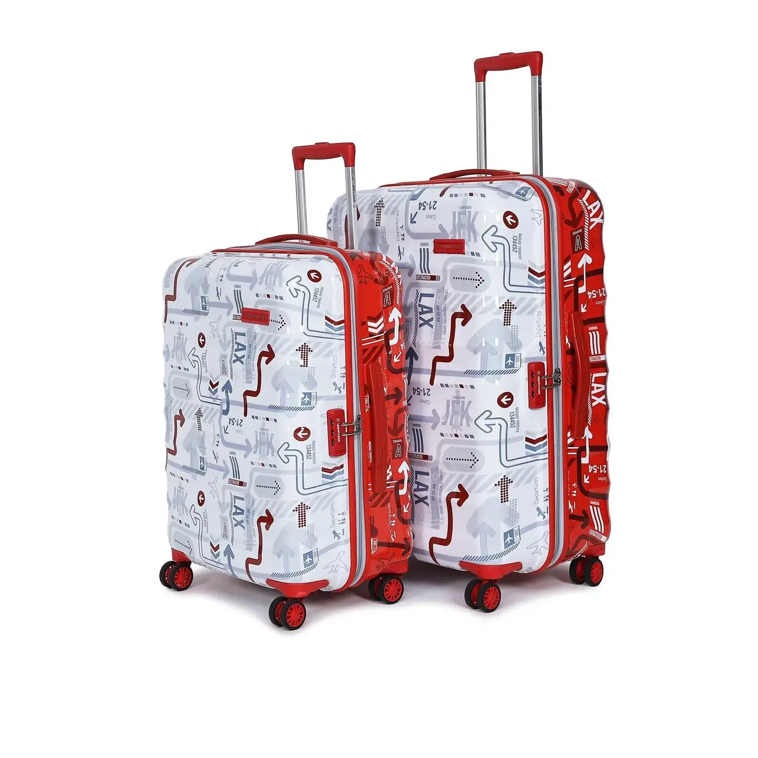 Uppercase-Polyester Jfk Duo Trolley Bag Set Of 2(Medium & Large)