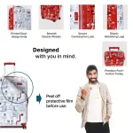 Uppercase-Polyester Jfk Duo Trolley Bag Set Of 2(Medium & Large)