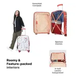 Uppercase-Polyester Jfk Duo Trolley Bag Set Of 2(Medium & Large)