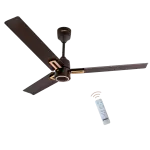 USHA-AeroEdge Plus 1200mm BLDC Ceiling Fan with IR Remote | LED Indicator | BEE 5 Star Rated Energy Efficient | 100% Copper Motor | High Air Delivery 220CMM | 2 Year Warranty | (Smoke Brown)