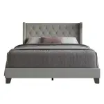 Wayfair-Ameire Upholstered Wingback Bed