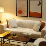 Godrej-Vanisa 3 Seater Living Room Sofa Set with 2 Arm Chairs