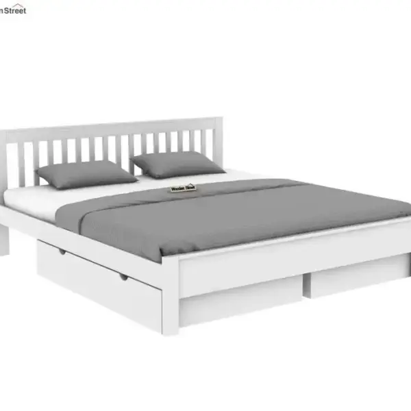 WoodenStreet-Venice Mango Wood Bed with Drawer Storage