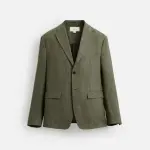 ZARA-100% LINEN SUIT BLAZER
