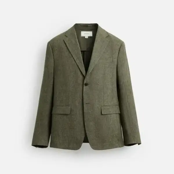 ZARA-100% LINEN SUIT BLAZER