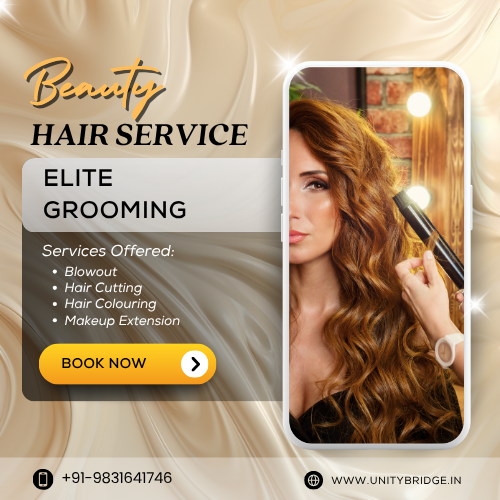 Professional Hair Styling & Grooming Services at Home